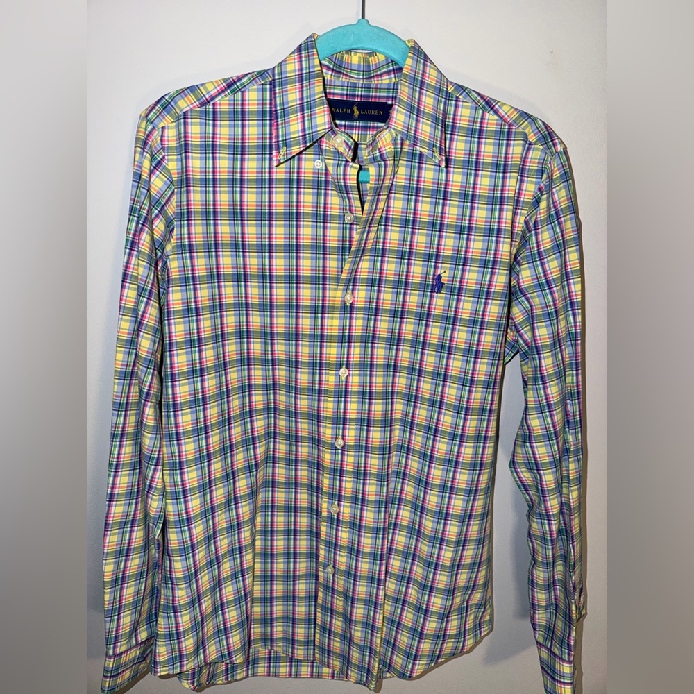 Ralph Lauren Vibrant Plaid Men's or Women’s Shirt Size small
